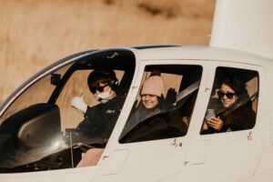 Aso helicopter flying